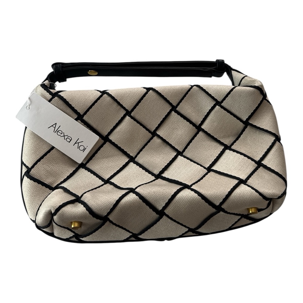 Alexa Koi hobo Cream and Black Women's Bag
